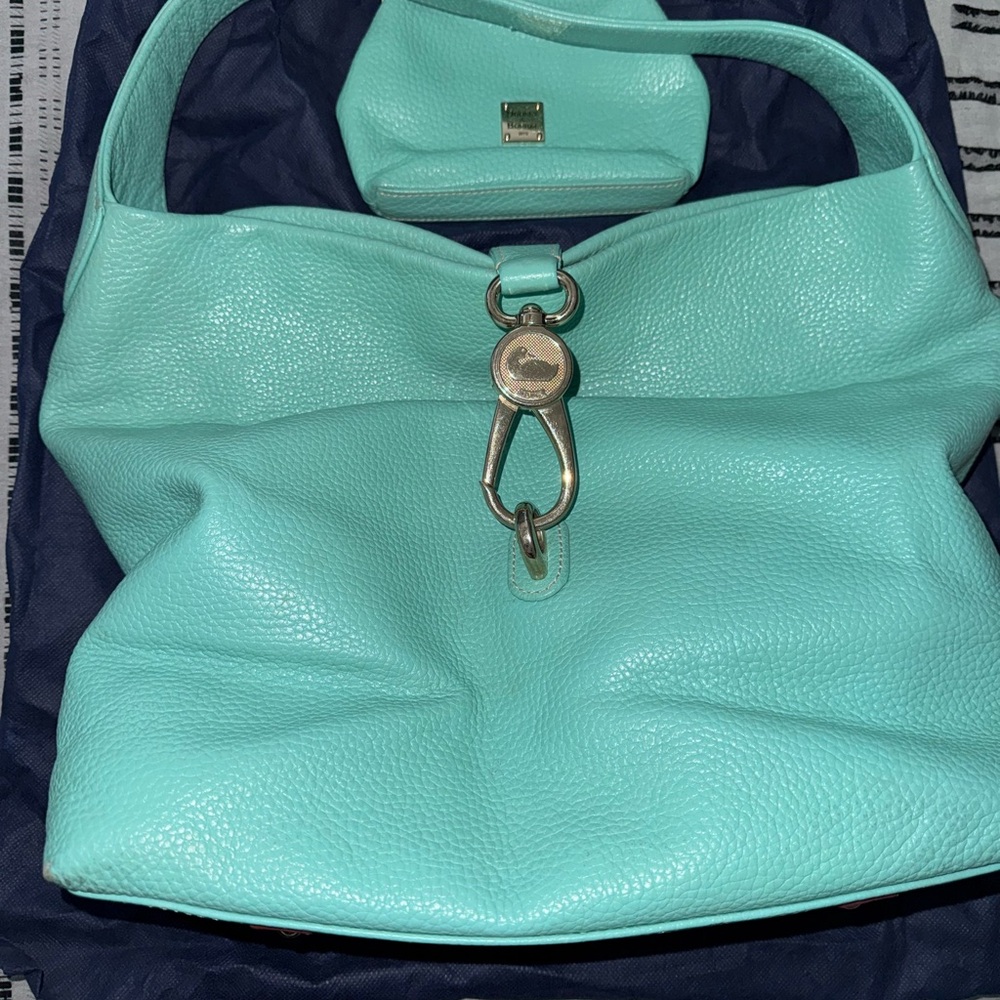 Dooney & Bourke Turquoise Shoulder Bag - Picture 3 of 10